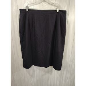 Sag Harbor Woman Black Skirt Plus Size 22W Office Business Casual